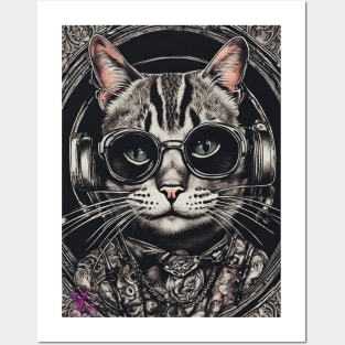 Steampunk Cat Posters and Art